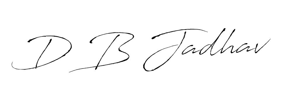 How to Draw D B Jadhav signature style? Antro_Vectra is a latest design signature styles for name D B Jadhav. D B Jadhav signature style 6 images and pictures png