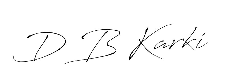It looks lik you need a new signature style for name D B Karki. Design unique handwritten (Antro_Vectra) signature with our free signature maker in just a few clicks. D B Karki signature style 6 images and pictures png
