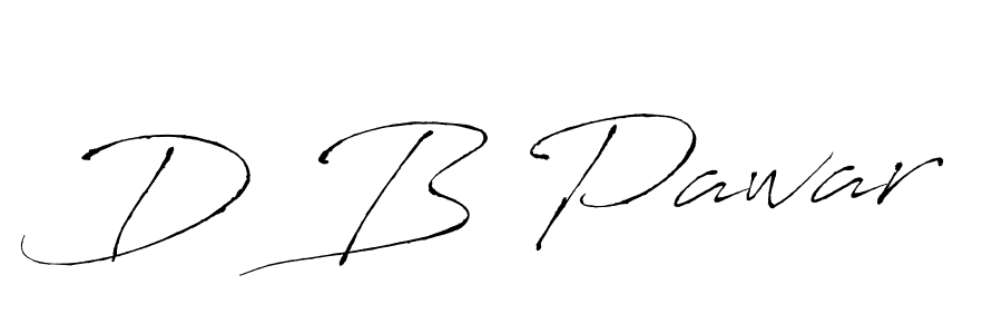 How to make D B Pawar signature? Antro_Vectra is a professional autograph style. Create handwritten signature for D B Pawar name. D B Pawar signature style 6 images and pictures png