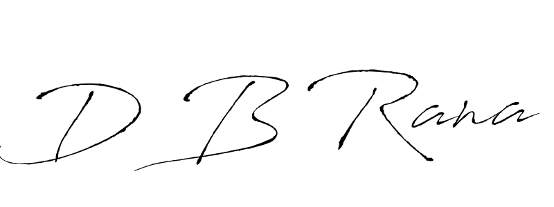 Also we have D B Rana name is the best signature style. Create professional handwritten signature collection using Antro_Vectra autograph style. D B Rana signature style 6 images and pictures png