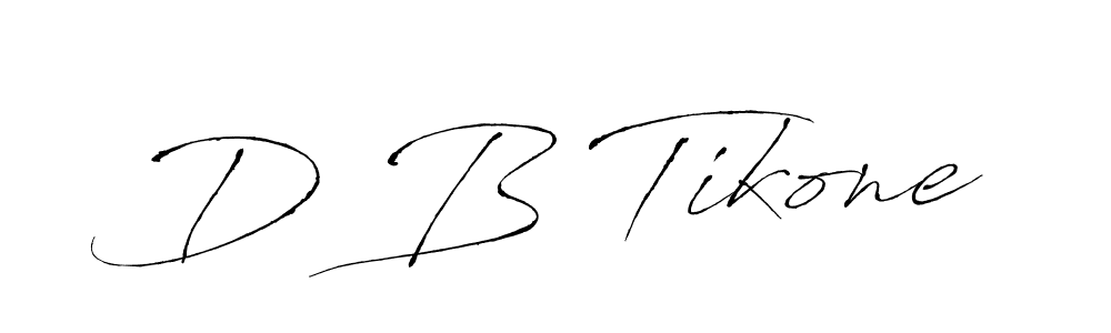 Also we have D B Tikone name is the best signature style. Create professional handwritten signature collection using Antro_Vectra autograph style. D B Tikone signature style 6 images and pictures png