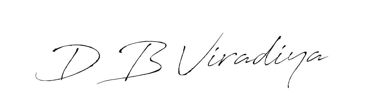 Also we have D B Viradiya name is the best signature style. Create professional handwritten signature collection using Antro_Vectra autograph style. D B Viradiya signature style 6 images and pictures png