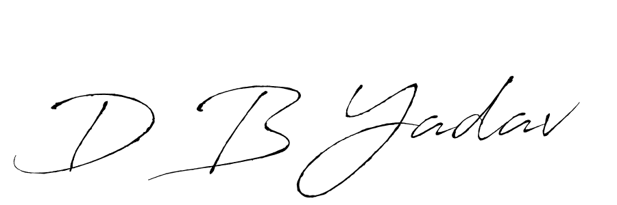 Also You can easily find your signature by using the search form. We will create D B Yadav name handwritten signature images for you free of cost using Antro_Vectra sign style. D B Yadav signature style 6 images and pictures png