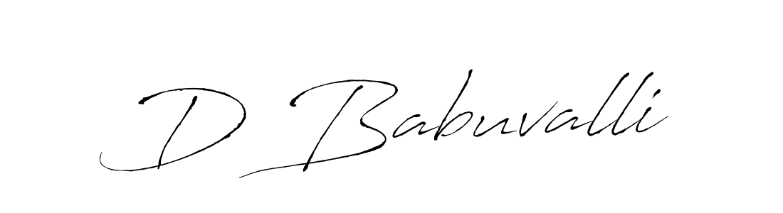 Make a beautiful signature design for name D Babuvalli. Use this online signature maker to create a handwritten signature for free. D Babuvalli signature style 6 images and pictures png