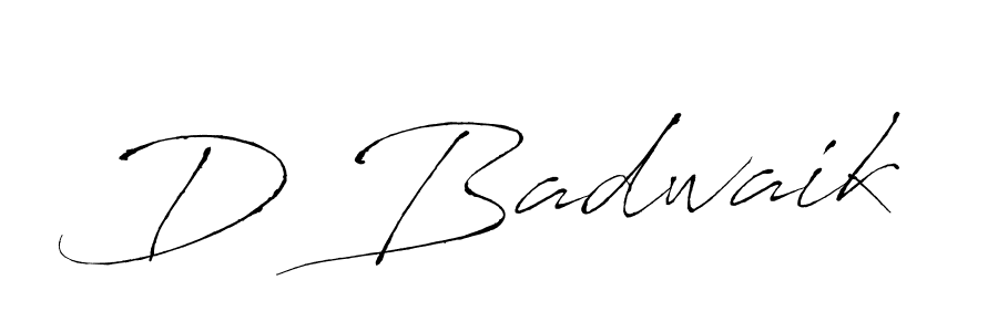 You should practise on your own different ways (Antro_Vectra) to write your name (D Badwaik) in signature. don't let someone else do it for you. D Badwaik signature style 6 images and pictures png