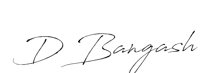 How to make D Bangash signature? Antro_Vectra is a professional autograph style. Create handwritten signature for D Bangash name. D Bangash signature style 6 images and pictures png