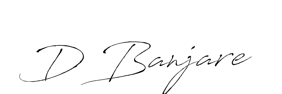 The best way (Antro_Vectra) to make a short signature is to pick only two or three words in your name. The name D Banjare include a total of six letters. For converting this name. D Banjare signature style 6 images and pictures png