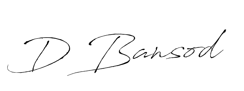 Similarly Antro_Vectra is the best handwritten signature design. Signature creator online .You can use it as an online autograph creator for name D Bansod. D Bansod signature style 6 images and pictures png