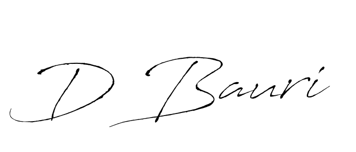 Make a beautiful signature design for name D Bauri. With this signature (Antro_Vectra) style, you can create a handwritten signature for free. D Bauri signature style 6 images and pictures png
