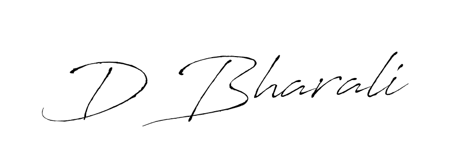 The best way (Antro_Vectra) to make a short signature is to pick only two or three words in your name. The name D Bharali include a total of six letters. For converting this name. D Bharali signature style 6 images and pictures png