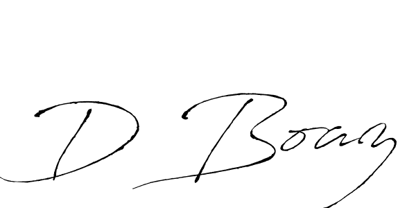 How to make D Boaz name signature. Use Antro_Vectra style for creating short signs online. This is the latest handwritten sign. D Boaz signature style 6 images and pictures png