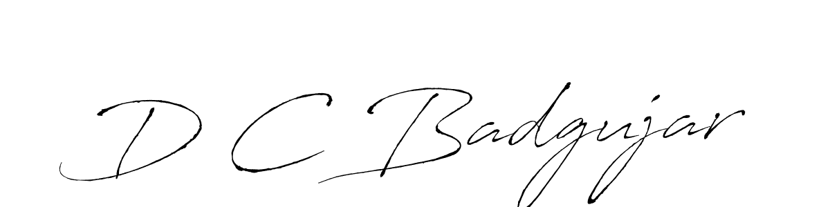 Design your own signature with our free online signature maker. With this signature software, you can create a handwritten (Antro_Vectra) signature for name D C Badgujar. D C Badgujar signature style 6 images and pictures png