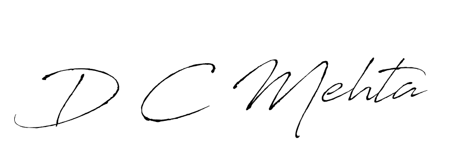 Design your own signature with our free online signature maker. With this signature software, you can create a handwritten (Antro_Vectra) signature for name D C Mehta. D C Mehta signature style 6 images and pictures png