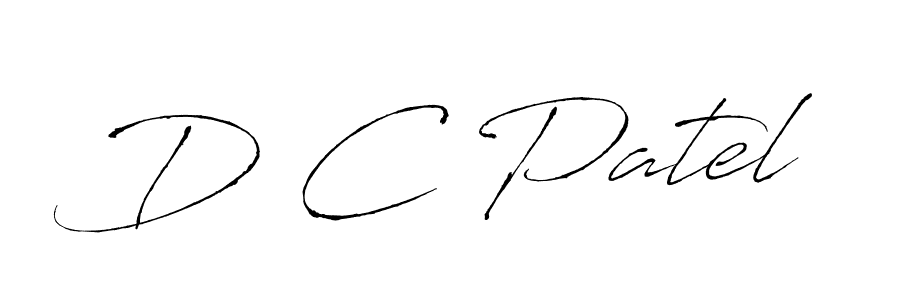 if you are searching for the best signature style for your name D C Patel. so please give up your signature search. here we have designed multiple signature styles  using Antro_Vectra. D C Patel signature style 6 images and pictures png