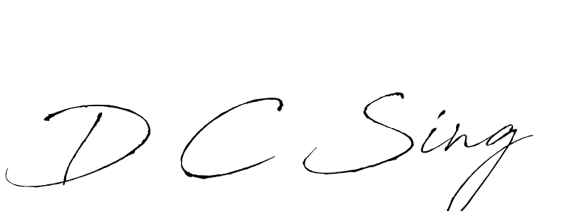 if you are searching for the best signature style for your name D C Sing. so please give up your signature search. here we have designed multiple signature styles  using Antro_Vectra. D C Sing signature style 6 images and pictures png