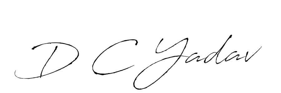 You should practise on your own different ways (Antro_Vectra) to write your name (D C Yadav) in signature. don't let someone else do it for you. D C Yadav signature style 6 images and pictures png
