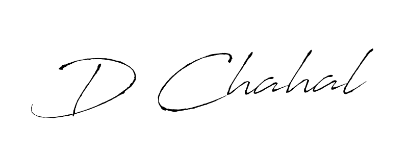 Also You can easily find your signature by using the search form. We will create D Chahal name handwritten signature images for you free of cost using Antro_Vectra sign style. D Chahal signature style 6 images and pictures png