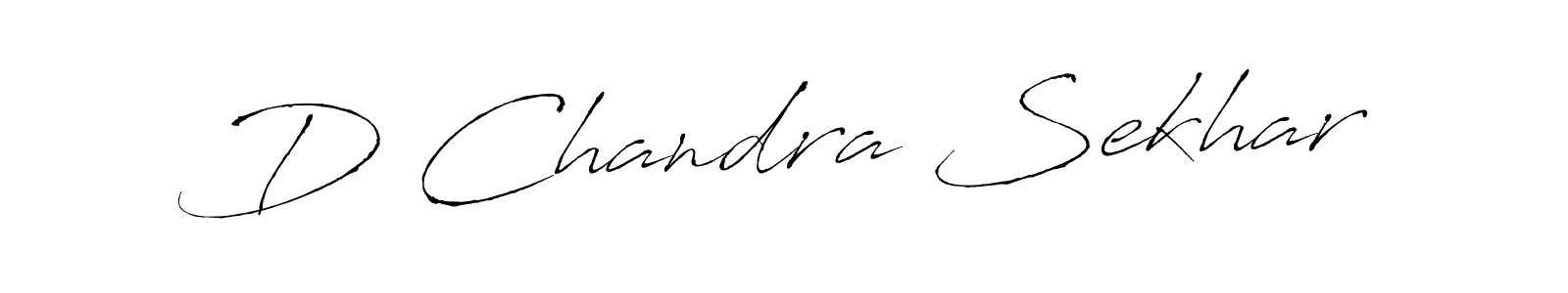 Make a beautiful signature design for name D Chandra Sekhar. With this signature (Antro_Vectra) style, you can create a handwritten signature for free. D Chandra Sekhar signature style 6 images and pictures png