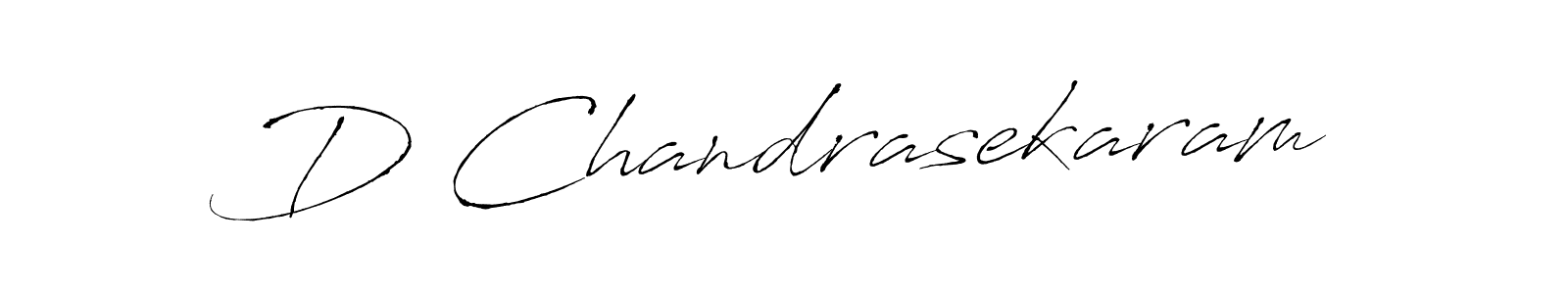 Create a beautiful signature design for name D Chandrasekaram. With this signature (Antro_Vectra) fonts, you can make a handwritten signature for free. D Chandrasekaram signature style 6 images and pictures png
