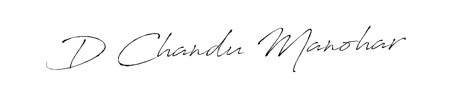 Antro_Vectra is a professional signature style that is perfect for those who want to add a touch of class to their signature. It is also a great choice for those who want to make their signature more unique. Get D Chandu Manohar name to fancy signature for free. D Chandu Manohar signature style 6 images and pictures png