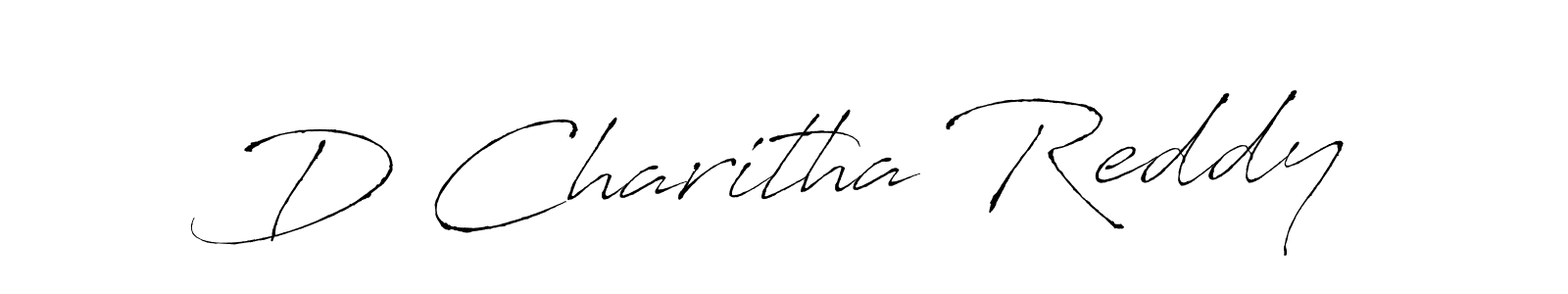 Make a beautiful signature design for name D Charitha Reddy. Use this online signature maker to create a handwritten signature for free. D Charitha Reddy signature style 6 images and pictures png