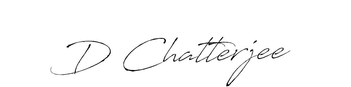 You should practise on your own different ways (Antro_Vectra) to write your name (D Chatterjee) in signature. don't let someone else do it for you. D Chatterjee signature style 6 images and pictures png