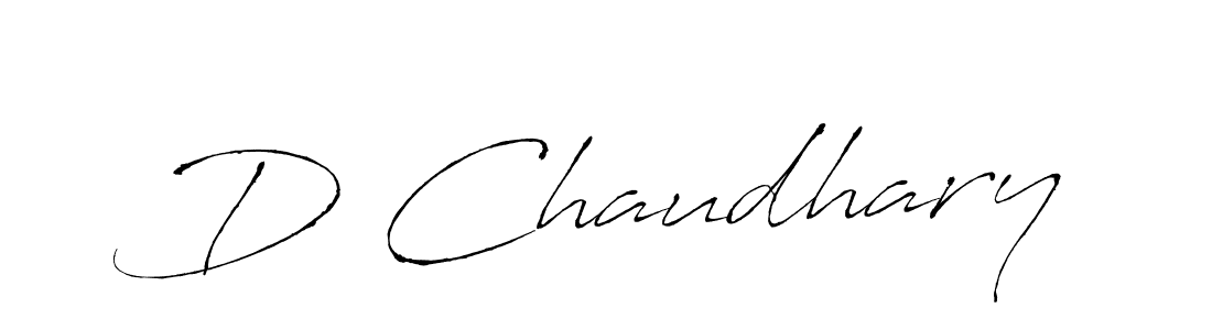 How to make D Chaudhary signature? Antro_Vectra is a professional autograph style. Create handwritten signature for D Chaudhary name. D Chaudhary signature style 6 images and pictures png