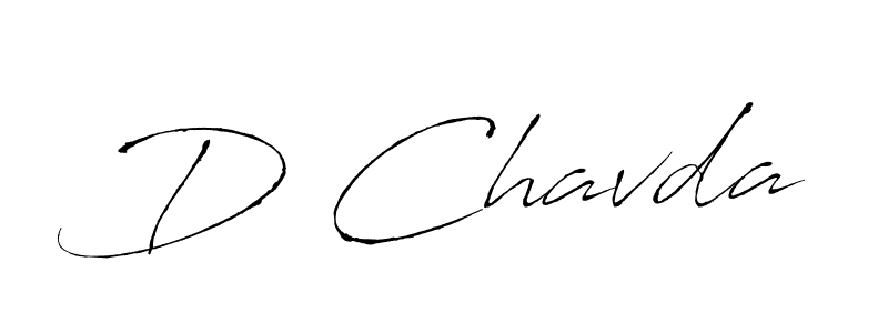 Make a beautiful signature design for name D Chavda. With this signature (Antro_Vectra) style, you can create a handwritten signature for free. D Chavda signature style 6 images and pictures png