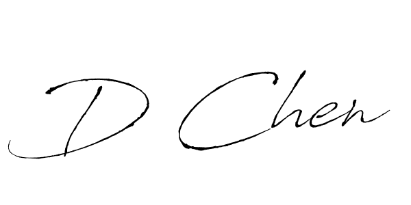 How to make D Chen signature? Antro_Vectra is a professional autograph style. Create handwritten signature for D Chen name. D Chen signature style 6 images and pictures png