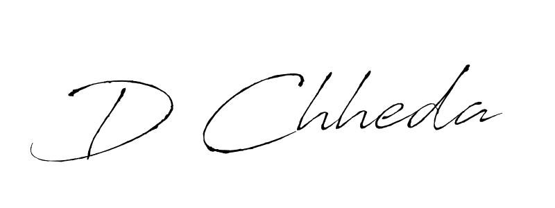 The best way (Antro_Vectra) to make a short signature is to pick only two or three words in your name. The name D Chheda include a total of six letters. For converting this name. D Chheda signature style 6 images and pictures png