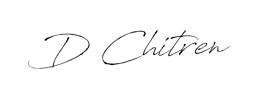 How to make D Chitren signature? Antro_Vectra is a professional autograph style. Create handwritten signature for D Chitren name. D Chitren signature style 6 images and pictures png