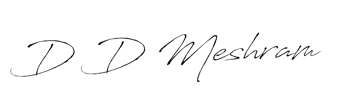 You should practise on your own different ways (Antro_Vectra) to write your name (D D Meshram) in signature. don't let someone else do it for you. D D Meshram signature style 6 images and pictures png