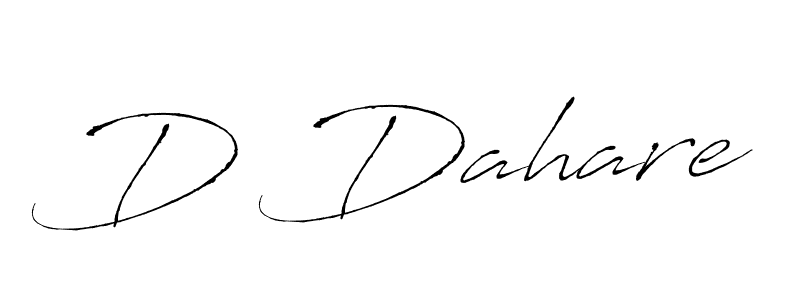 How to make D Dahare signature? Antro_Vectra is a professional autograph style. Create handwritten signature for D Dahare name. D Dahare signature style 6 images and pictures png
