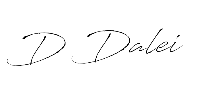 Design your own signature with our free online signature maker. With this signature software, you can create a handwritten (Antro_Vectra) signature for name D Dalei. D Dalei signature style 6 images and pictures png