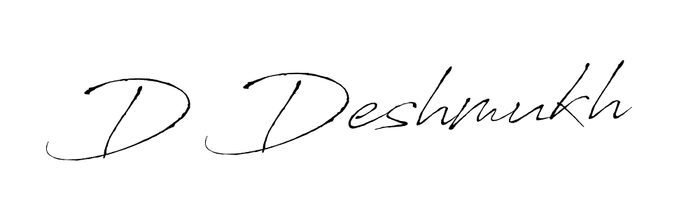 You should practise on your own different ways (Antro_Vectra) to write your name (D Deshmukh) in signature. don't let someone else do it for you. D Deshmukh signature style 6 images and pictures png