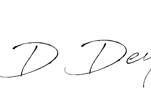 Design your own signature with our free online signature maker. With this signature software, you can create a handwritten (Antro_Vectra) signature for name D Dey. D Dey signature style 6 images and pictures png