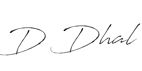 D Dhal stylish signature style. Best Handwritten Sign (Antro_Vectra) for my name. Handwritten Signature Collection Ideas for my name D Dhal. D Dhal signature style 6 images and pictures png