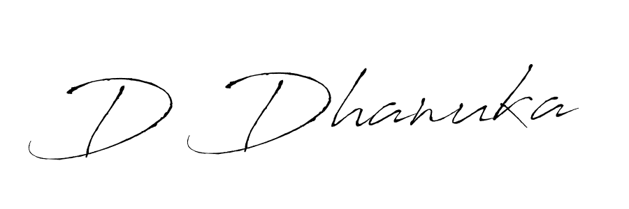 D Dhanuka stylish signature style. Best Handwritten Sign (Antro_Vectra) for my name. Handwritten Signature Collection Ideas for my name D Dhanuka. D Dhanuka signature style 6 images and pictures png