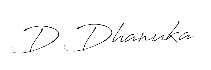 D Dhanuka stylish signature style. Best Handwritten Sign (Antro_Vectra) for my name. Handwritten Signature Collection Ideas for my name D Dhanuka. D Dhanuka signature style 6 images and pictures png