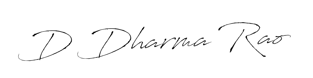 How to make D Dharma Rao signature? Antro_Vectra is a professional autograph style. Create handwritten signature for D Dharma Rao name. D Dharma Rao signature style 6 images and pictures png