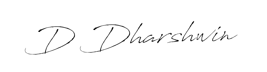 How to make D Dharshwin name signature. Use Antro_Vectra style for creating short signs online. This is the latest handwritten sign. D Dharshwin signature style 6 images and pictures png