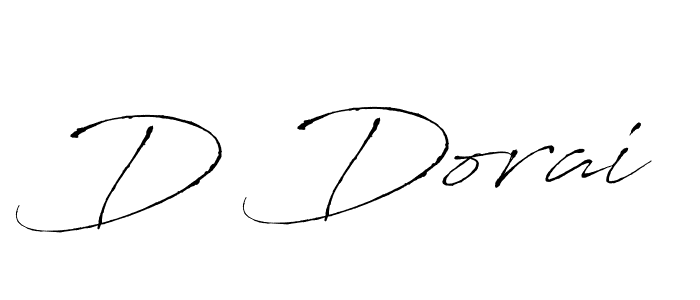 You should practise on your own different ways (Antro_Vectra) to write your name (D Dorai) in signature. don't let someone else do it for you. D Dorai signature style 6 images and pictures png