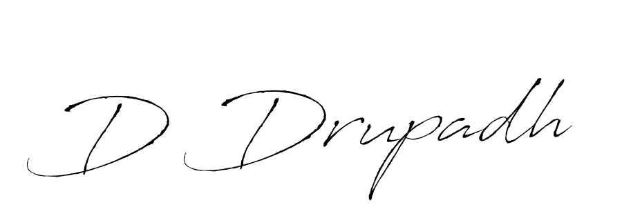 Also You can easily find your signature by using the search form. We will create D Drupadh name handwritten signature images for you free of cost using Antro_Vectra sign style. D Drupadh signature style 6 images and pictures png