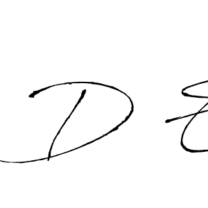 How to make D E name signature. Use Antro_Vectra style for creating short signs online. This is the latest handwritten sign. D E signature style 6 images and pictures png