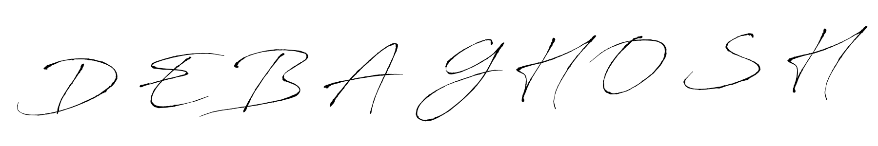 D E B A  G H O S H stylish signature style. Best Handwritten Sign (Antro_Vectra) for my name. Handwritten Signature Collection Ideas for my name D E B A  G H O S H. D E B A  G H O S H signature style 6 images and pictures png
