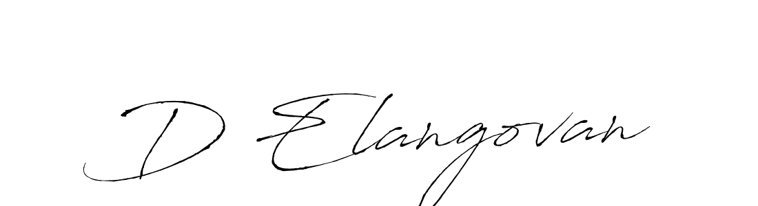 Create a beautiful signature design for name D Elangovan. With this signature (Antro_Vectra) fonts, you can make a handwritten signature for free. D Elangovan signature style 6 images and pictures png