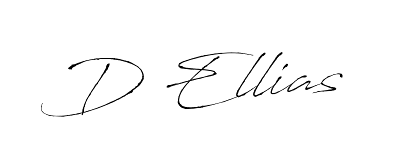 The best way (Antro_Vectra) to make a short signature is to pick only two or three words in your name. The name D Ellias include a total of six letters. For converting this name. D Ellias signature style 6 images and pictures png