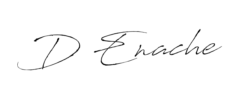 if you are searching for the best signature style for your name D Enache. so please give up your signature search. here we have designed multiple signature styles  using Antro_Vectra. D Enache signature style 6 images and pictures png