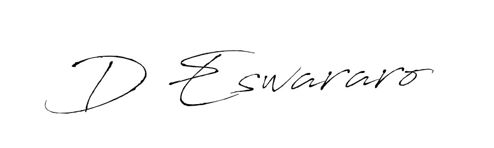 Also we have D Eswararo name is the best signature style. Create professional handwritten signature collection using Antro_Vectra autograph style. D Eswararo signature style 6 images and pictures png