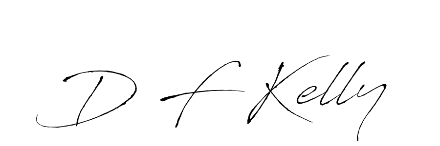 How to make D F Kelly name signature. Use Antro_Vectra style for creating short signs online. This is the latest handwritten sign. D F Kelly signature style 6 images and pictures png